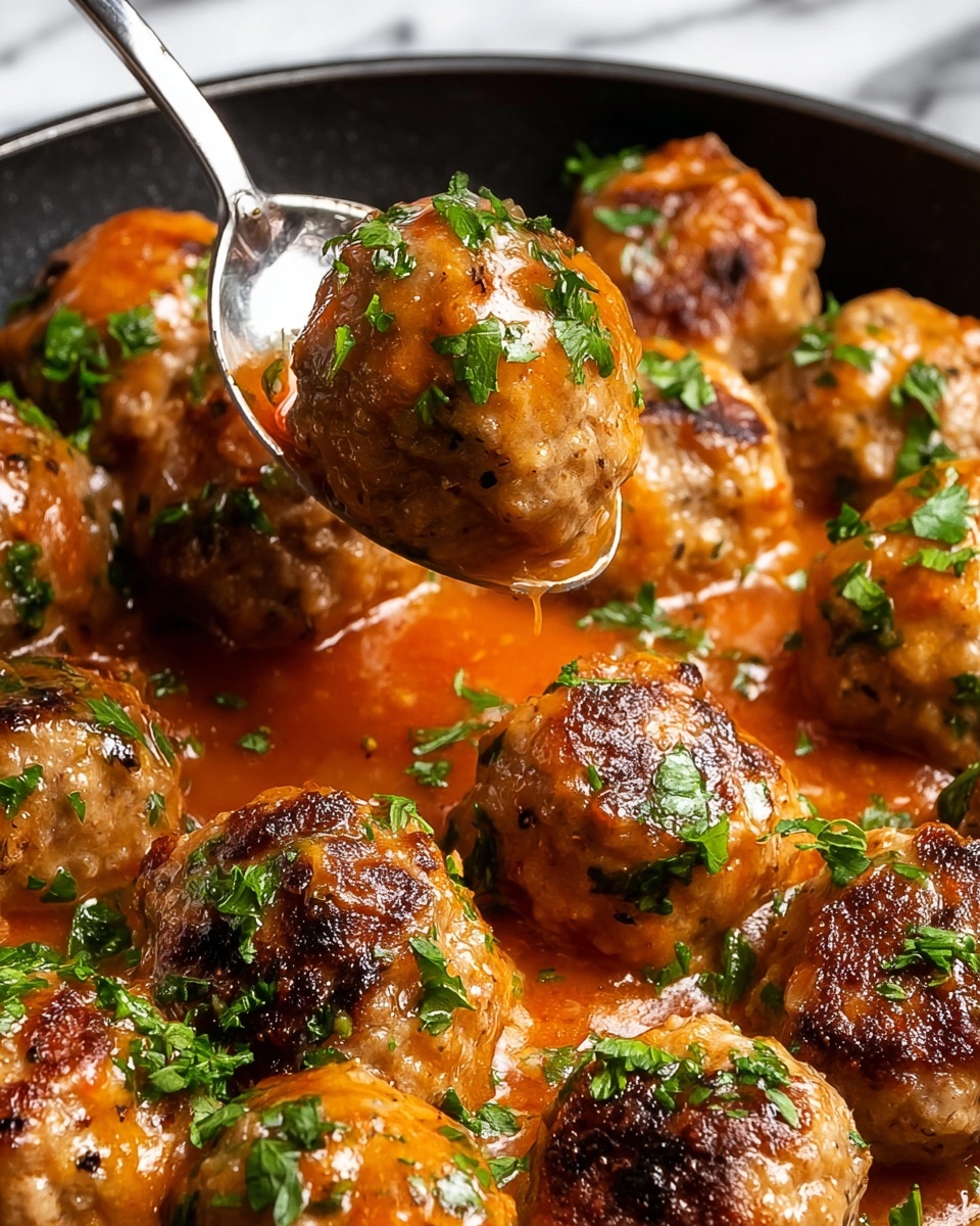 Garlic Parmesan Chicken Meatballs Recipe - Recipe Image