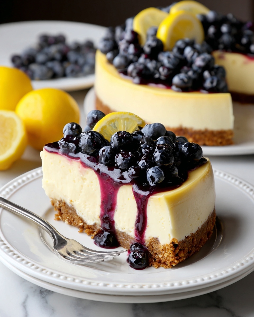 Lemon Blueberry Cheesecake Recipe - Recipe Image