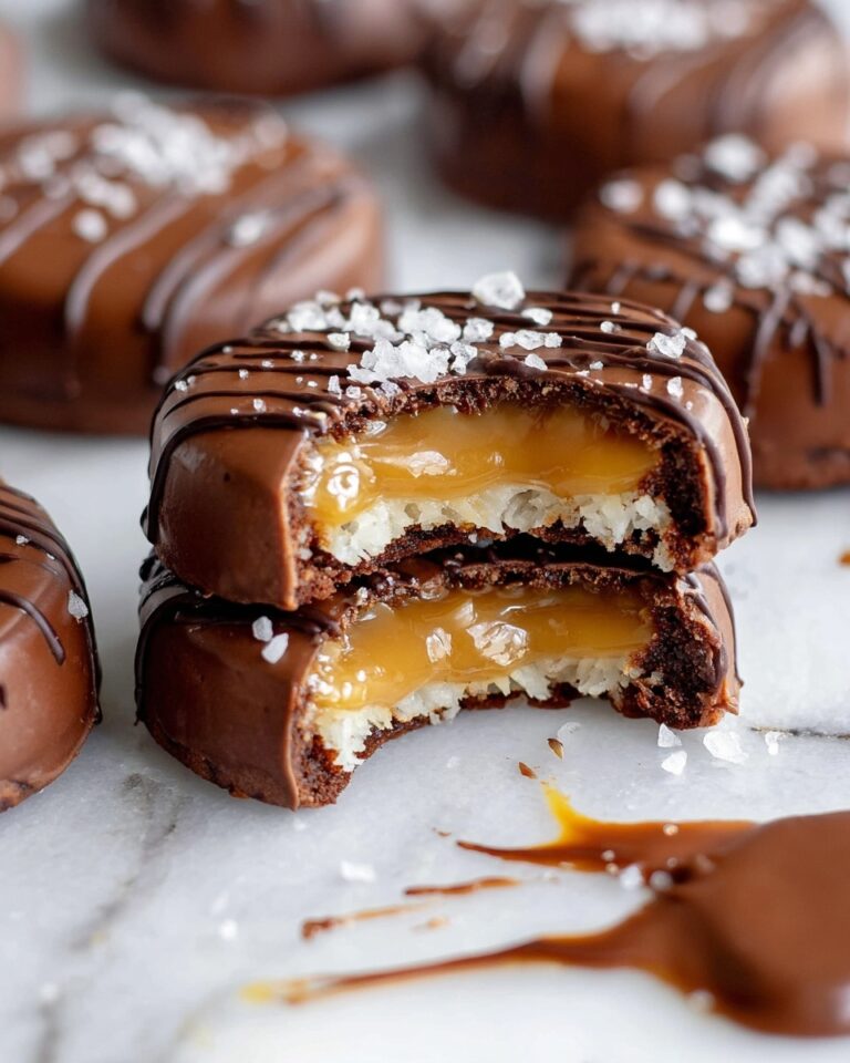 Easy Coconut Caramel Samoa Stuffed Cookies Recipe