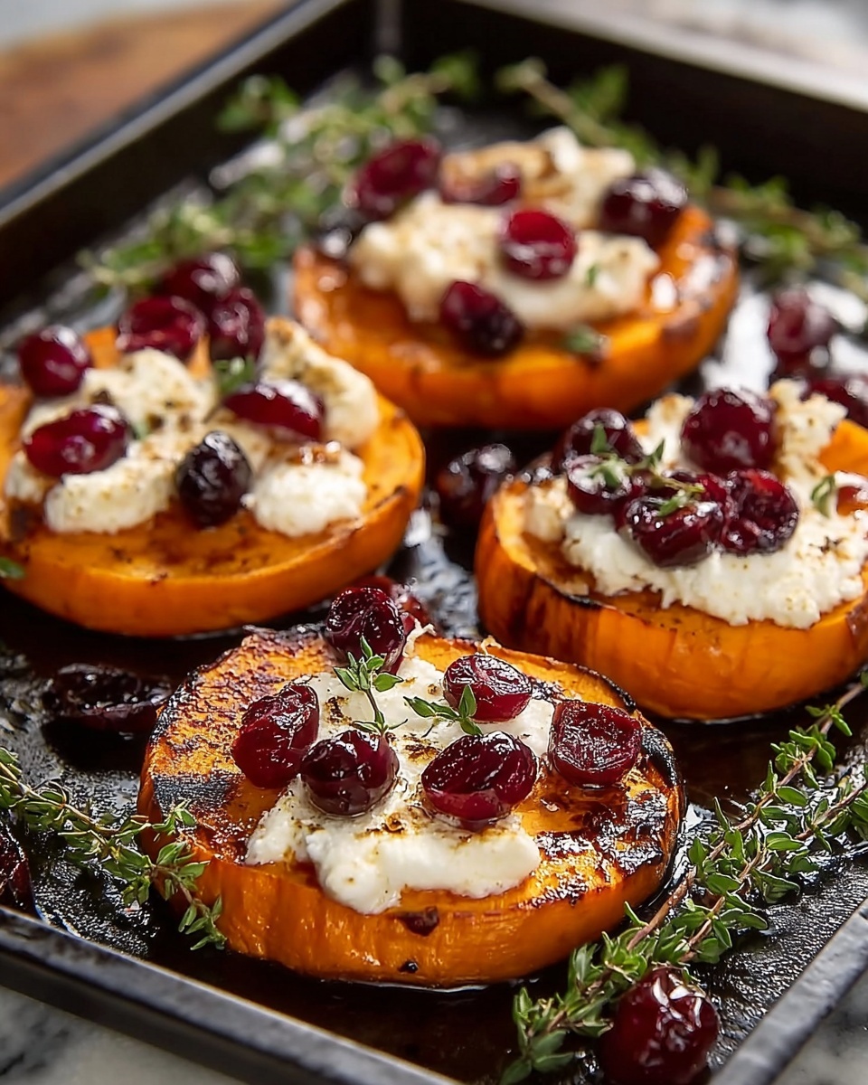 Sweet Potato Rounds with Goat Cheese & Cranberries Recipe - Recipe Image