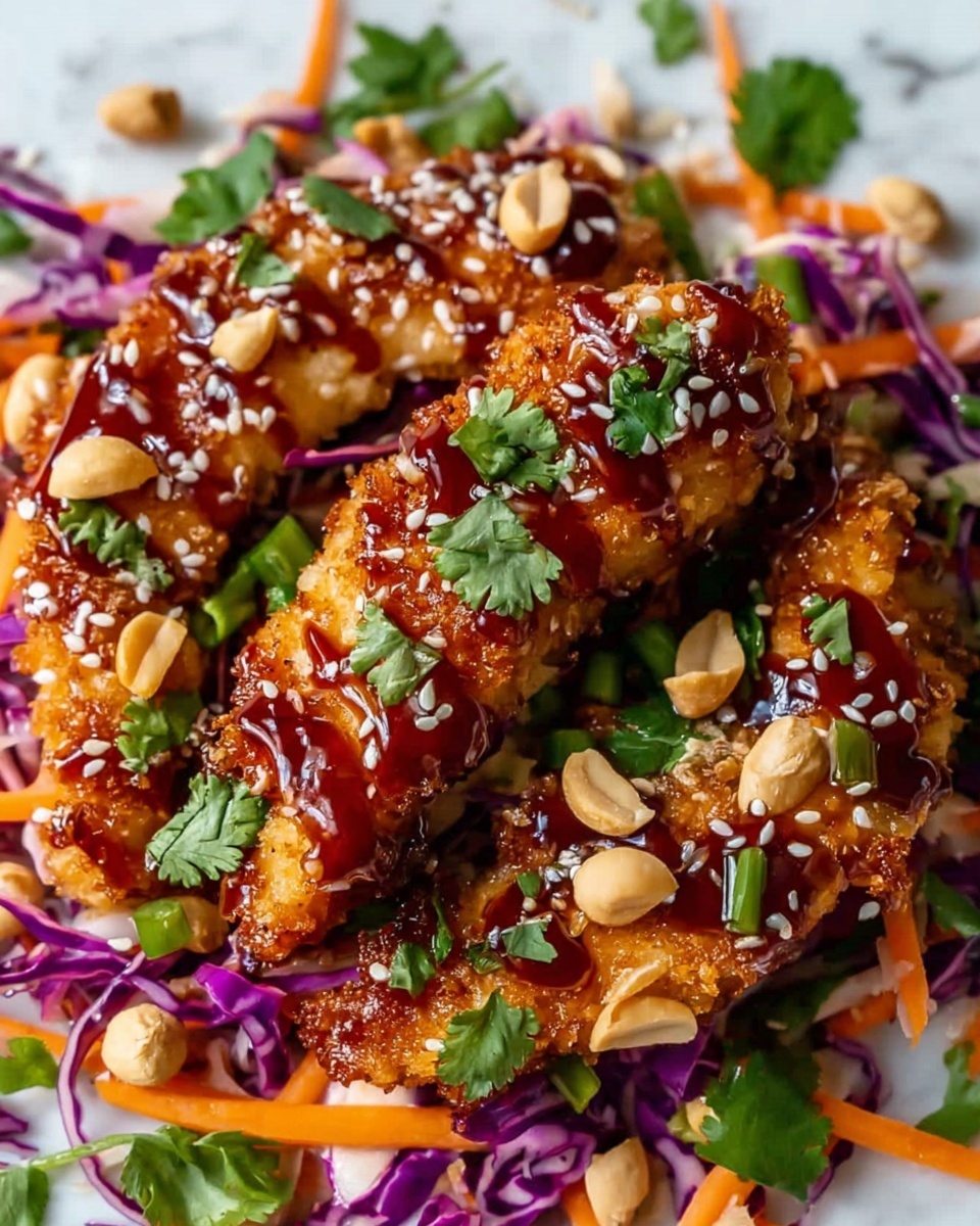 Crunchy Asian Sesame Chicken Salad Recipe - Recipe Image