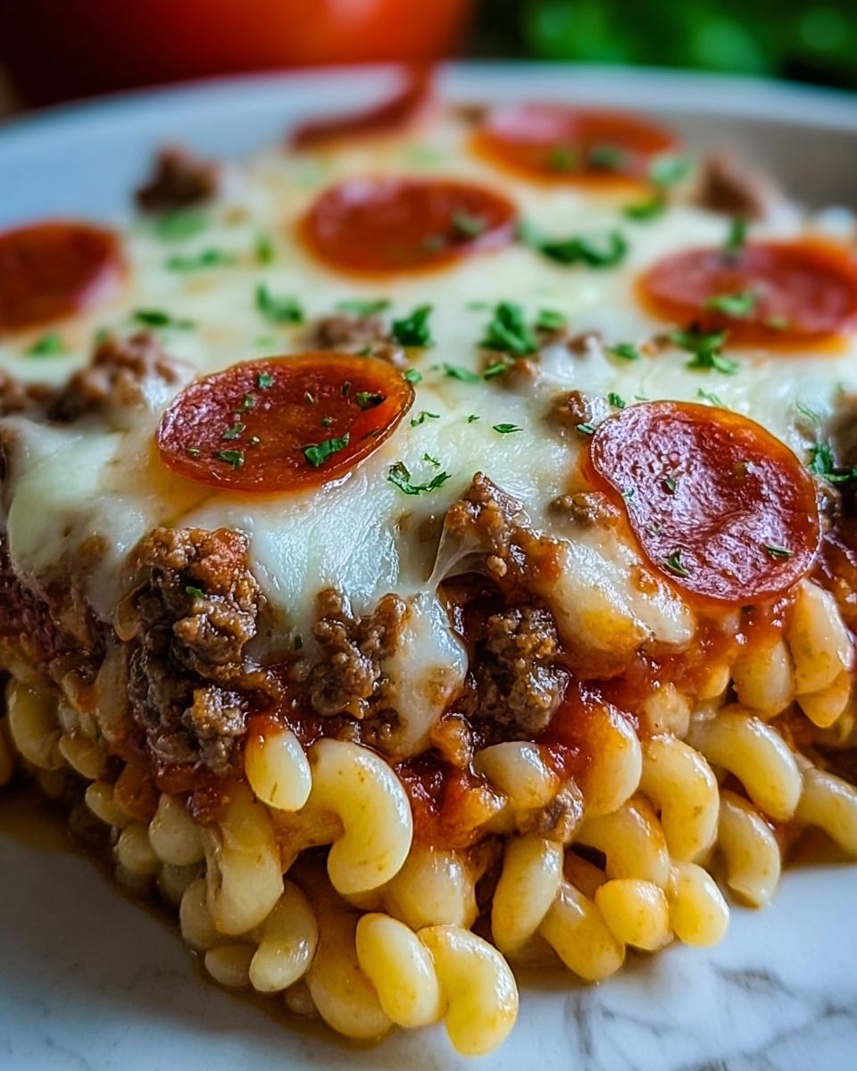 Cheesy Beef and Pepperoni Pasta Bake Recipe - Recipe Image