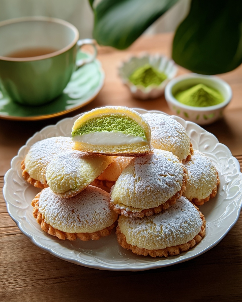 Pandan Coconut Madeleines Recipe - Recipe Image
