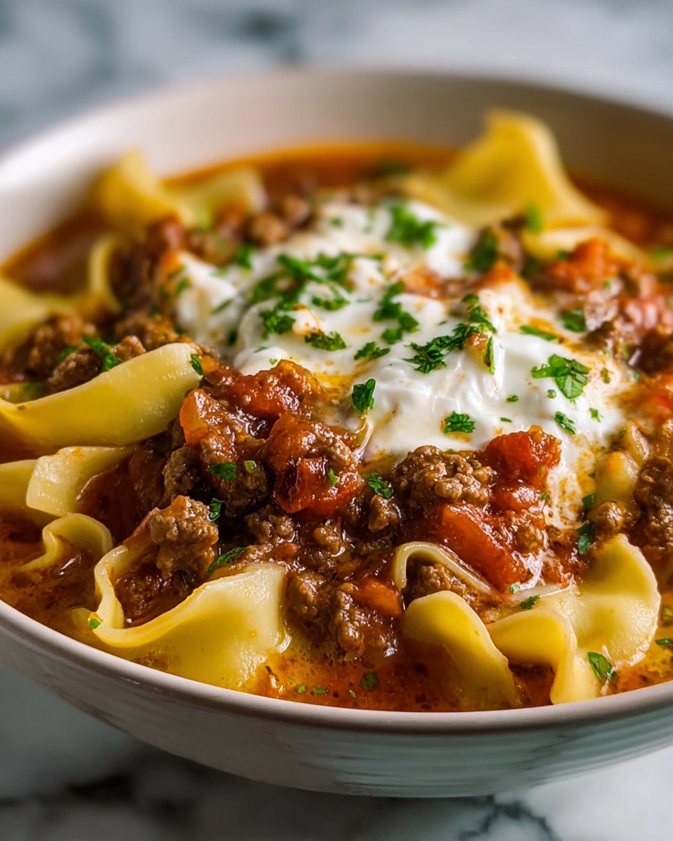 Slow Cooker Lasagna Soup Recipe - Recipe Image
