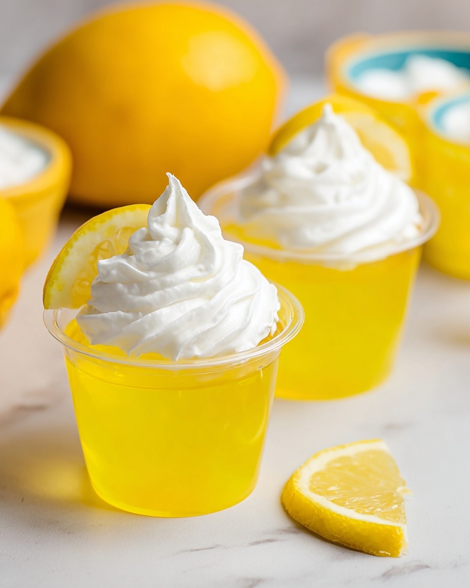 Lemon Drop Jello Shots Recipe - Recipe Image
