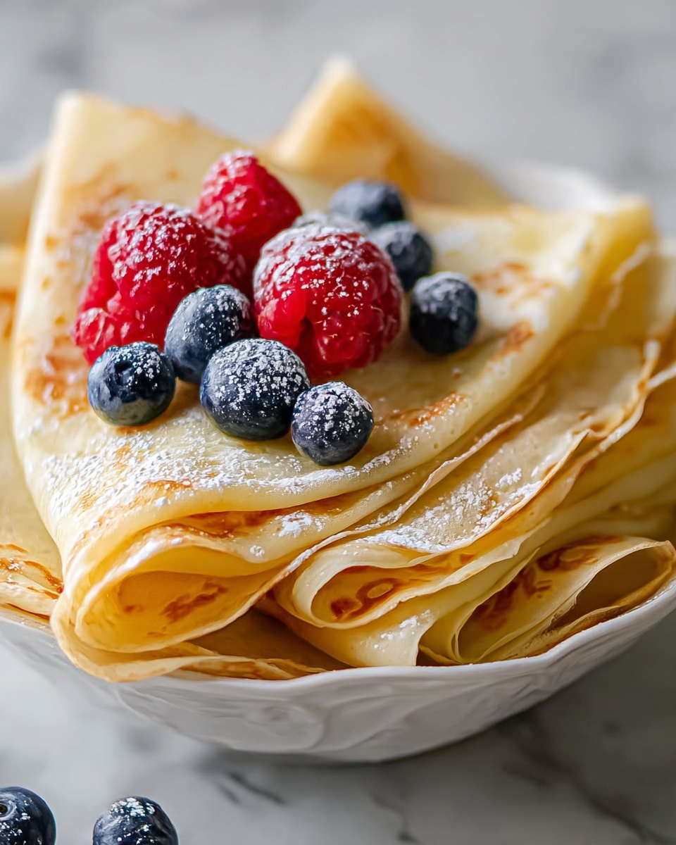 Simple Homemade Crepes Recipe - Recipe Image