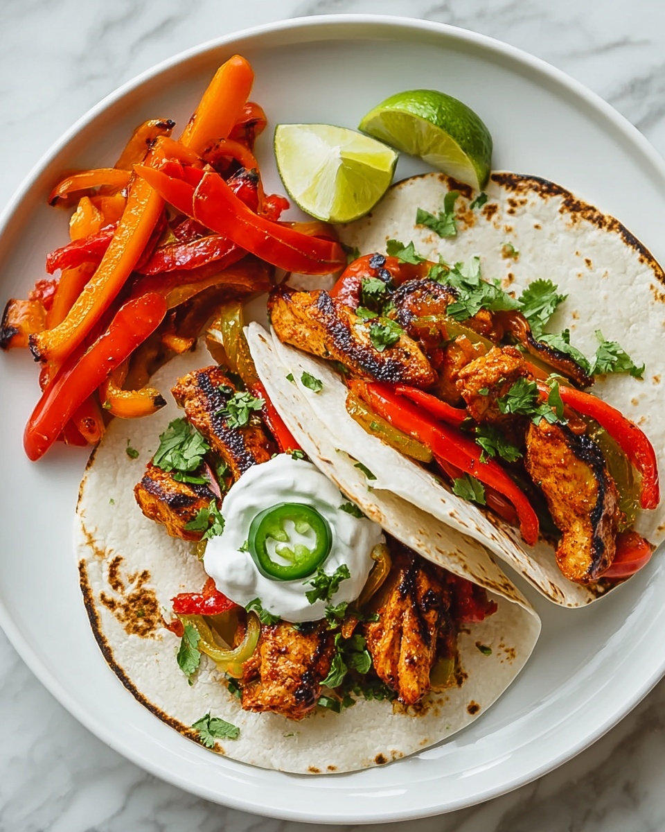 Simple Homemade Chicken Fajitas Recipe - Recipe Image