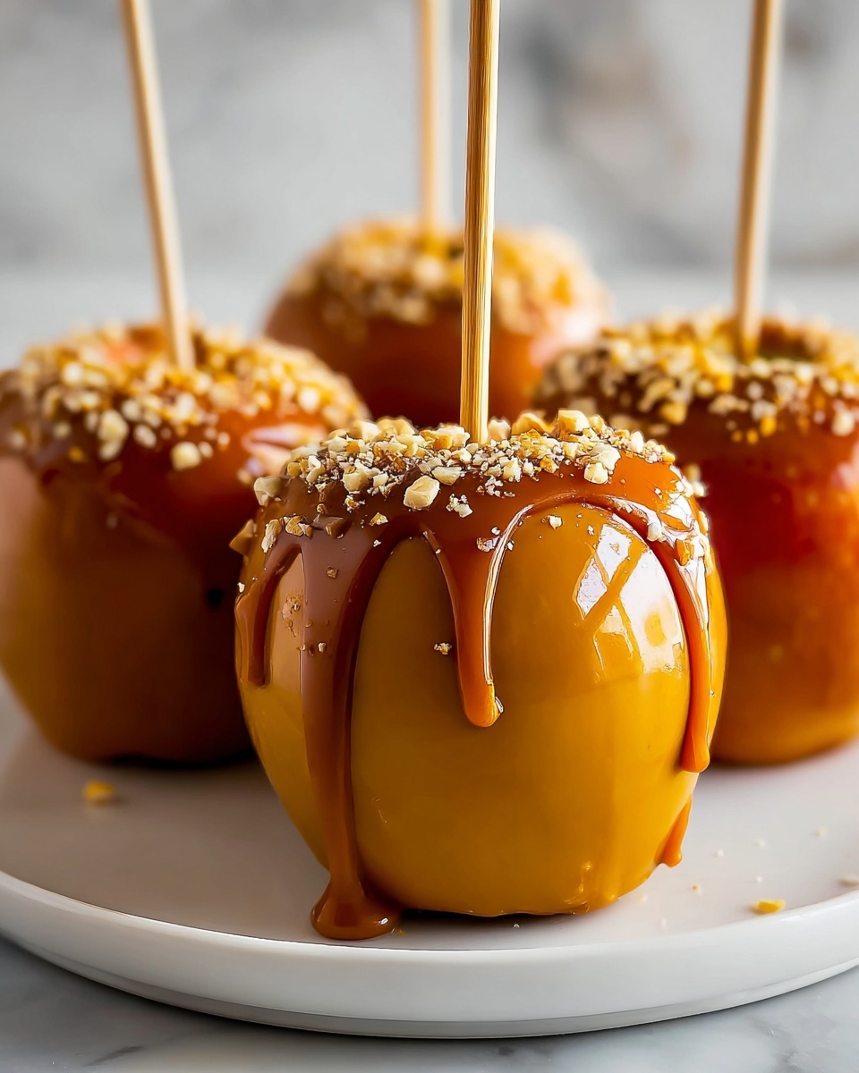 Simple Homemade Caramel Apples Recipe - Recipe Image