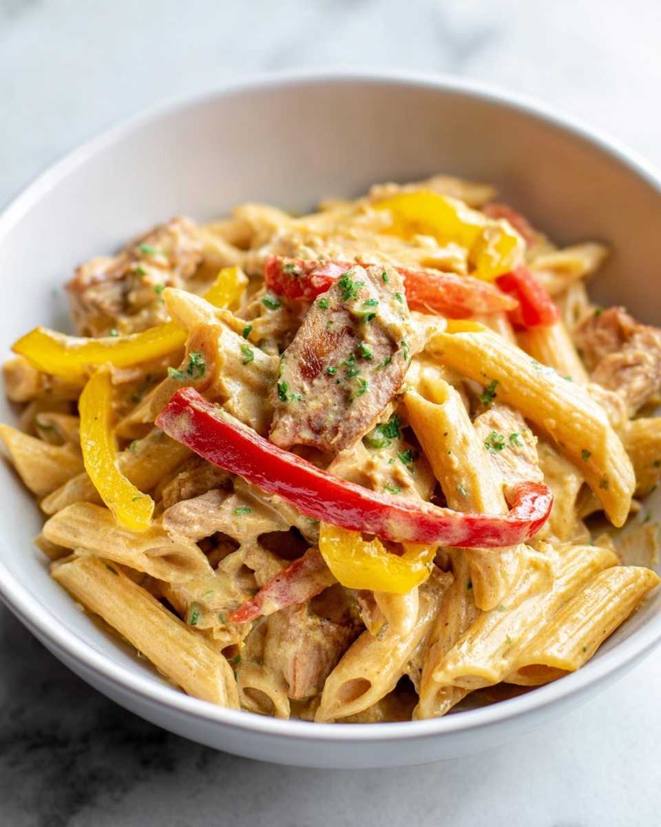 Chicken Fajita Pasta Recipe - Recipe Image