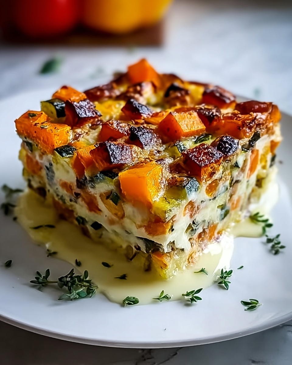 Cottage Cheese and Veggie Bake: A Healthy Breakfast Made Effortless Recipe - Recipe Image