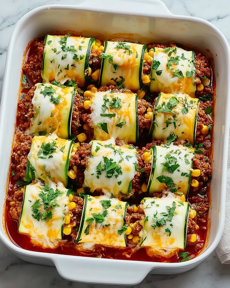 Zucchini Enchiladas: A Fresh and Healthy Dinner Recipe - Recipe Image
