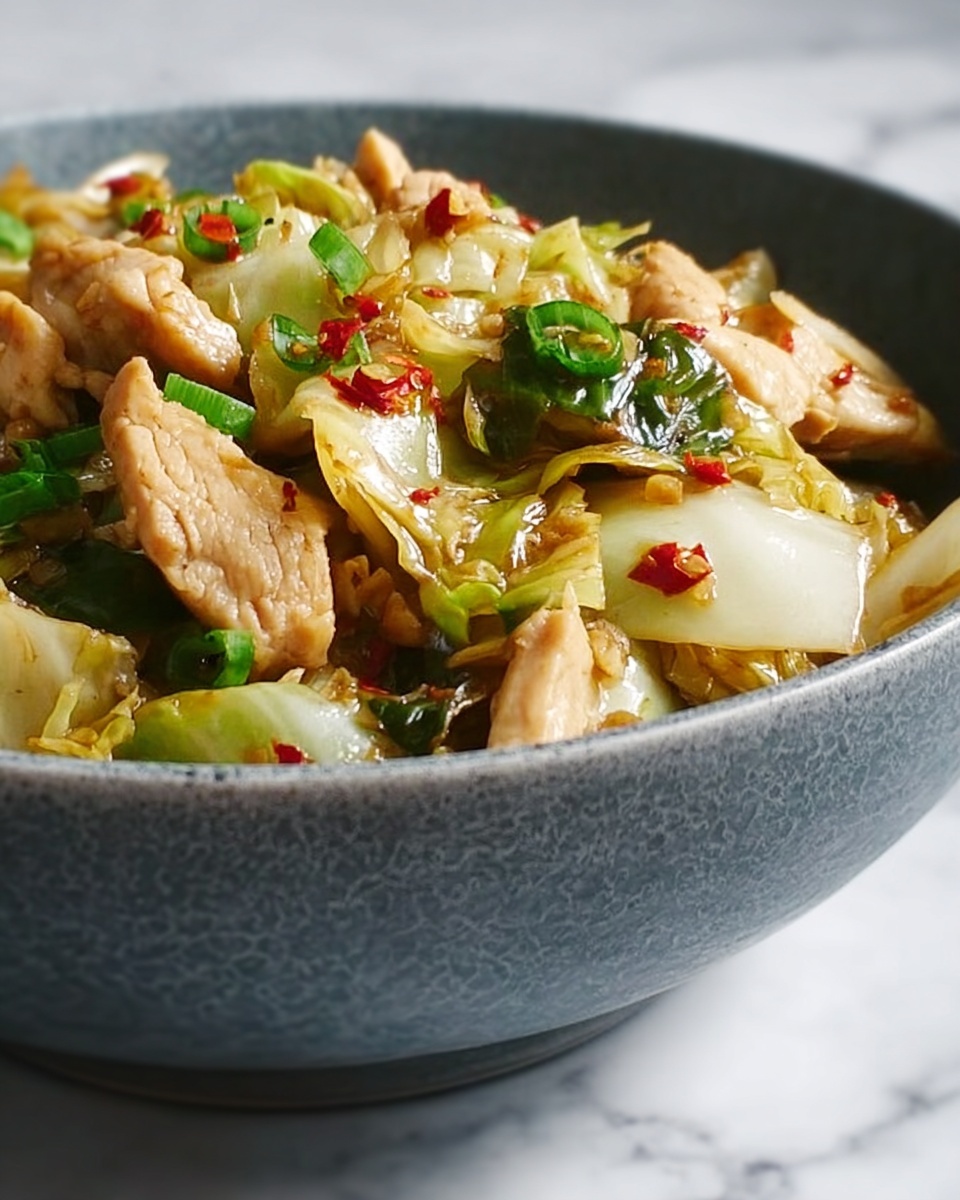 Chinese Chicken Cabbage Stir Fry Recipe - Recipe Image