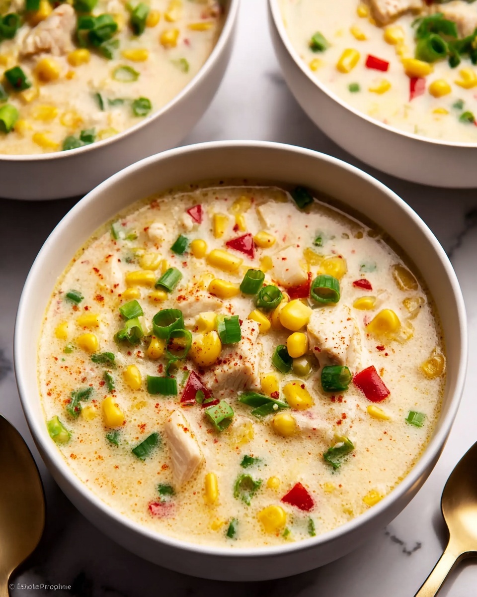 Slow Cooker Chicken Bacon Corn Chowder Recipe - Recipe Image