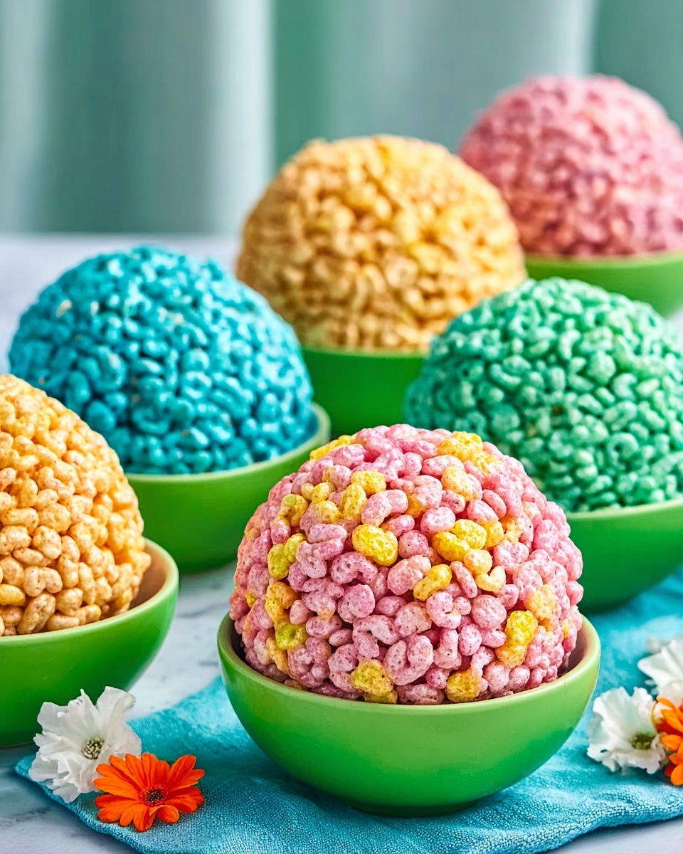 Pastel Rice Krispies Eggs Recipe - Recipe Image