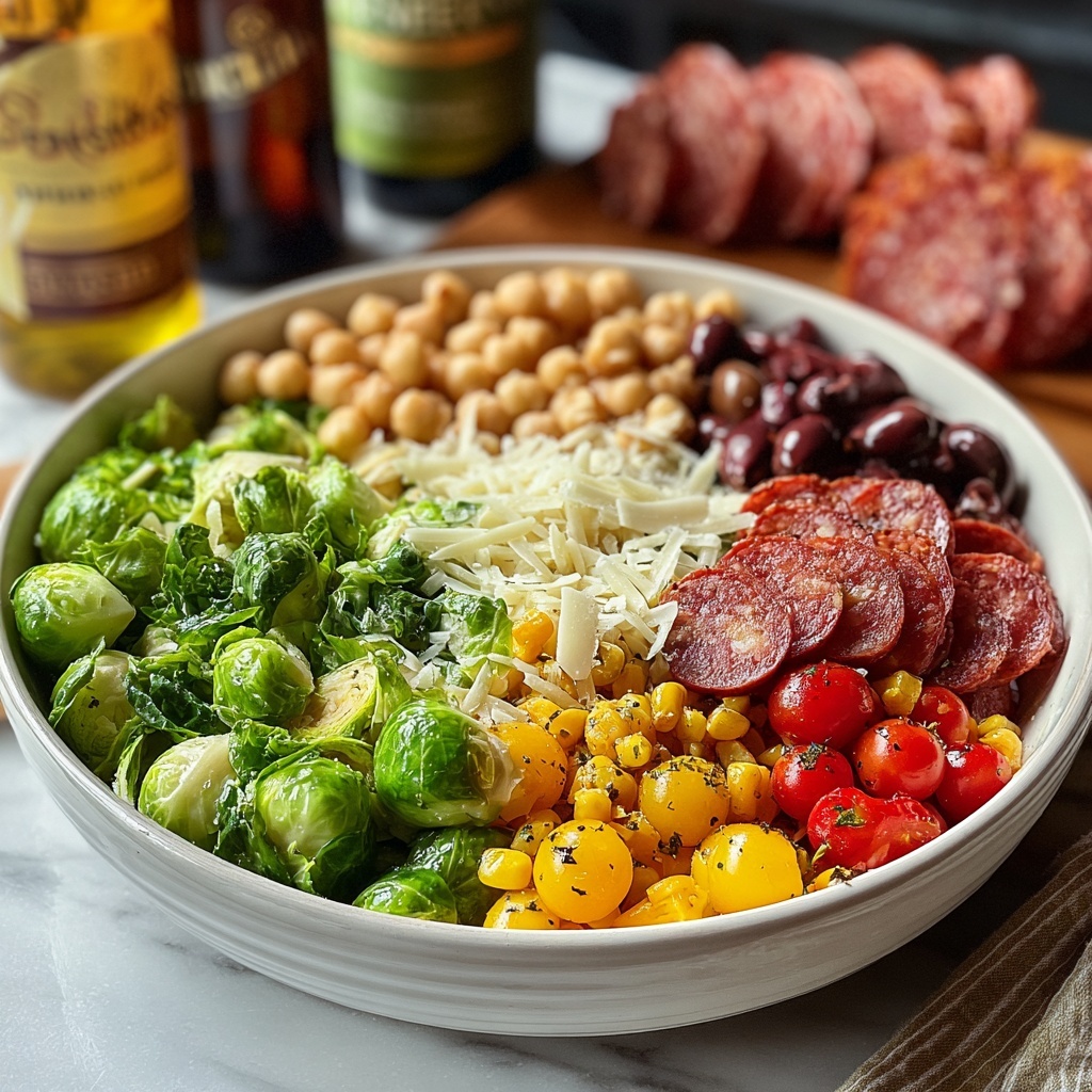 Italian Chopped Brussels Sprouts Salad Recipe - Recipe Image