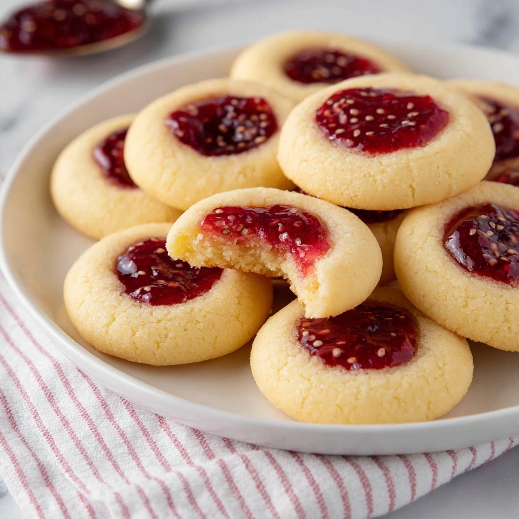 Raspberry Thumbprint Cookies Recipe - Recipe Image