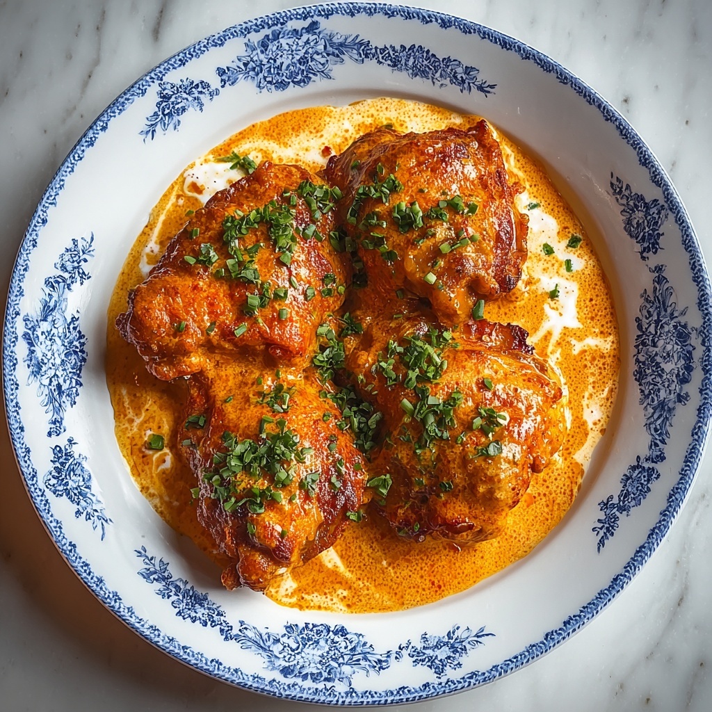 Traditional Hungarian Chicken Paprikash with Creamy Sauce Recipe - Recipe Image
