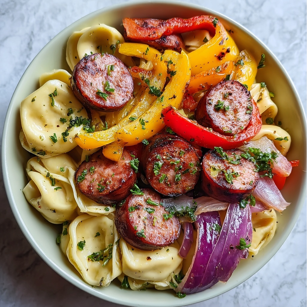 Grilled Kielbasa Tortellini Recipe - Recipe Image