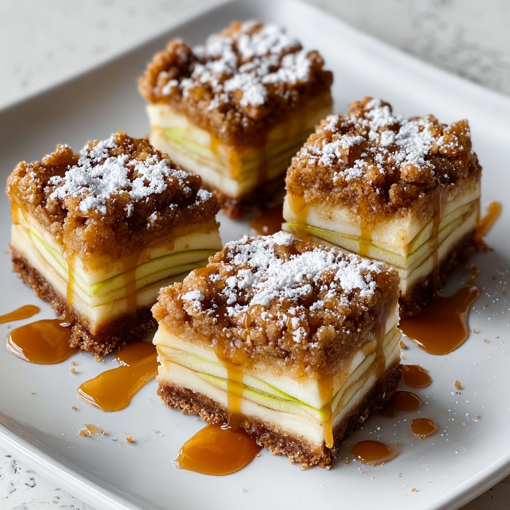 Salted Caramel Apple Bars Recipe - Recipe Image