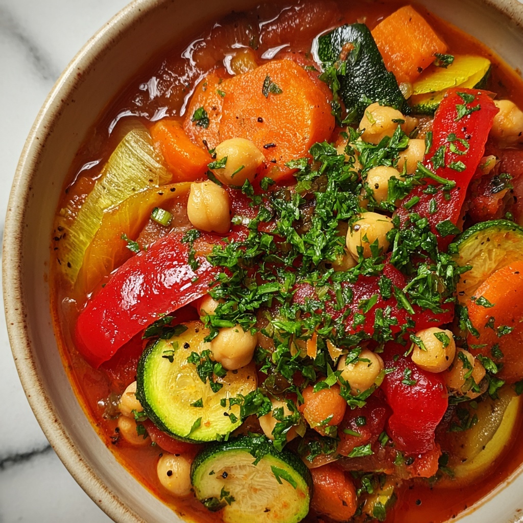 Hearty Mediterranean Vegetarian Stew Recipe - Recipe Image