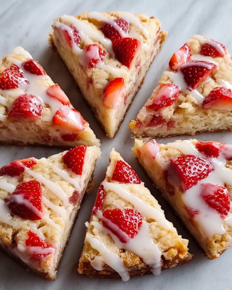 Glazed Strawberry Shortcake Scones Recipe
