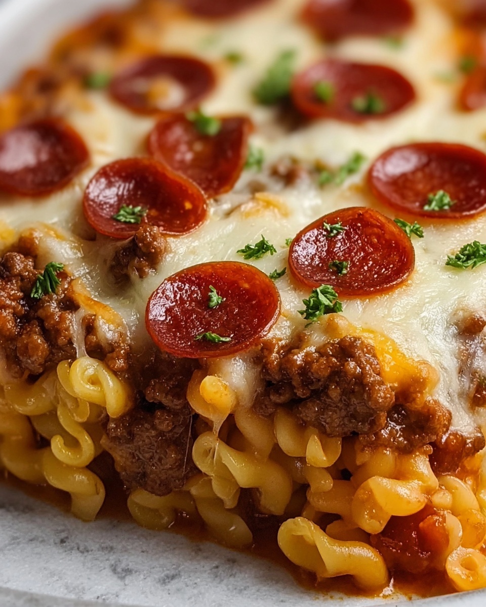 Cheesy Beef and Pepperoni Pasta Bake Recipe - Recipe Image