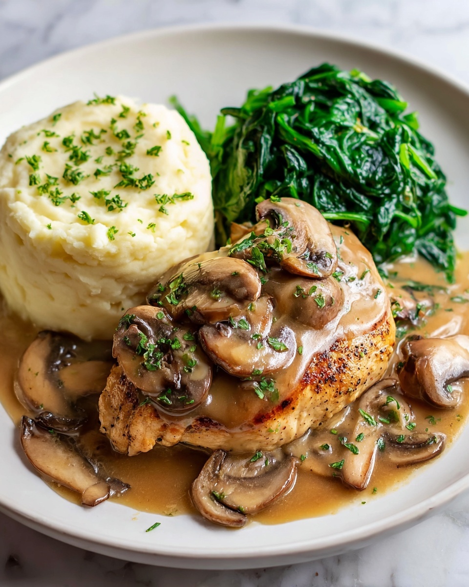 Balsamic Chicken with Mushrooms and Cream Recipe - Recipe Image