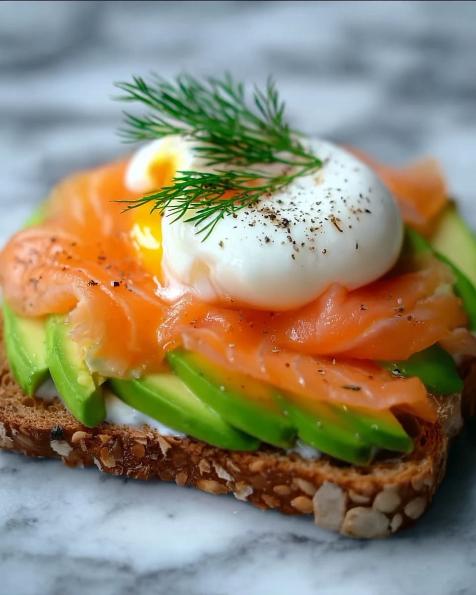 Avocado and Poached Egg with Smoked Salmon Plate Recipe - Recipe Image