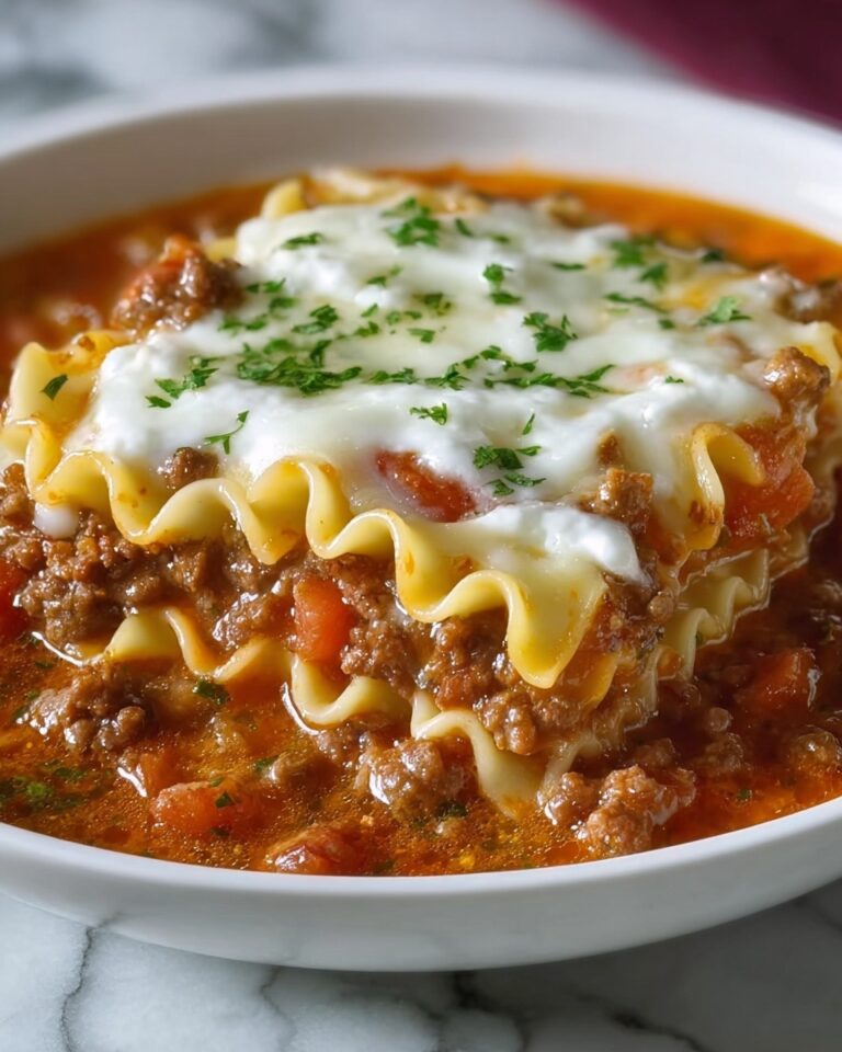 Slow Cooker Lasagna Soup Recipe