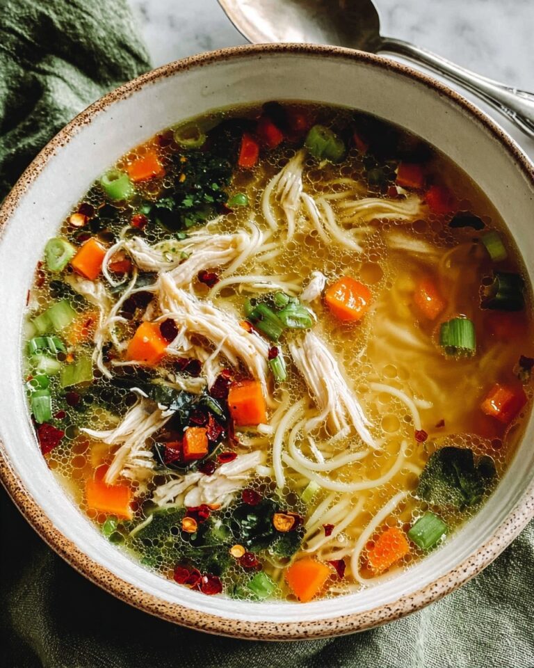 Ginger Garlic Chicken Noodle Soup Recipe