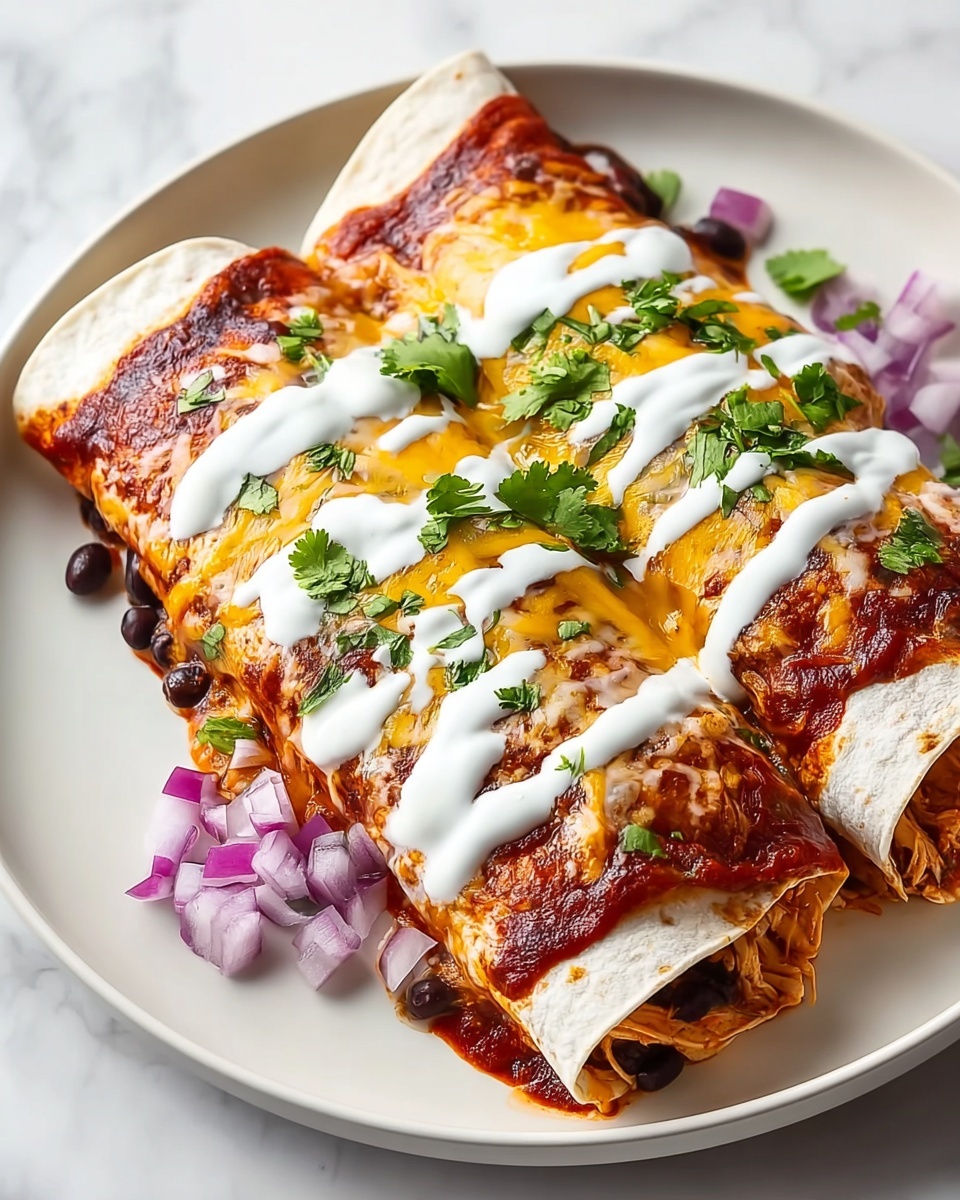 Chicken Enchiladas with Black Beans and Green Chiles Recipe - Recipe Image