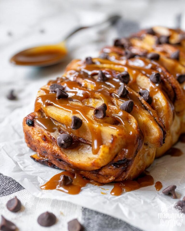 Caramel Apple Chocolate Pull Apart Bread Recipe