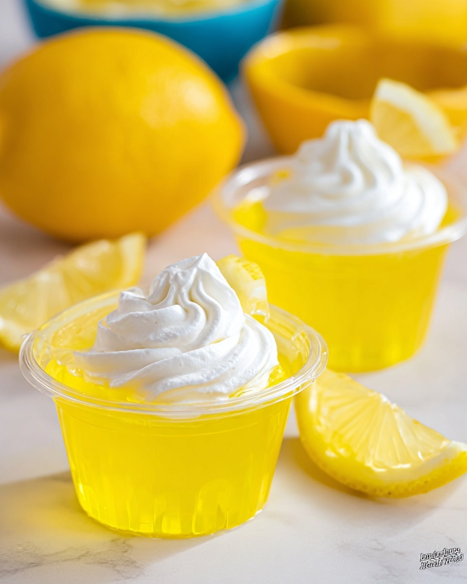 Lemon Drop Jello Shots Recipe - Recipe Image