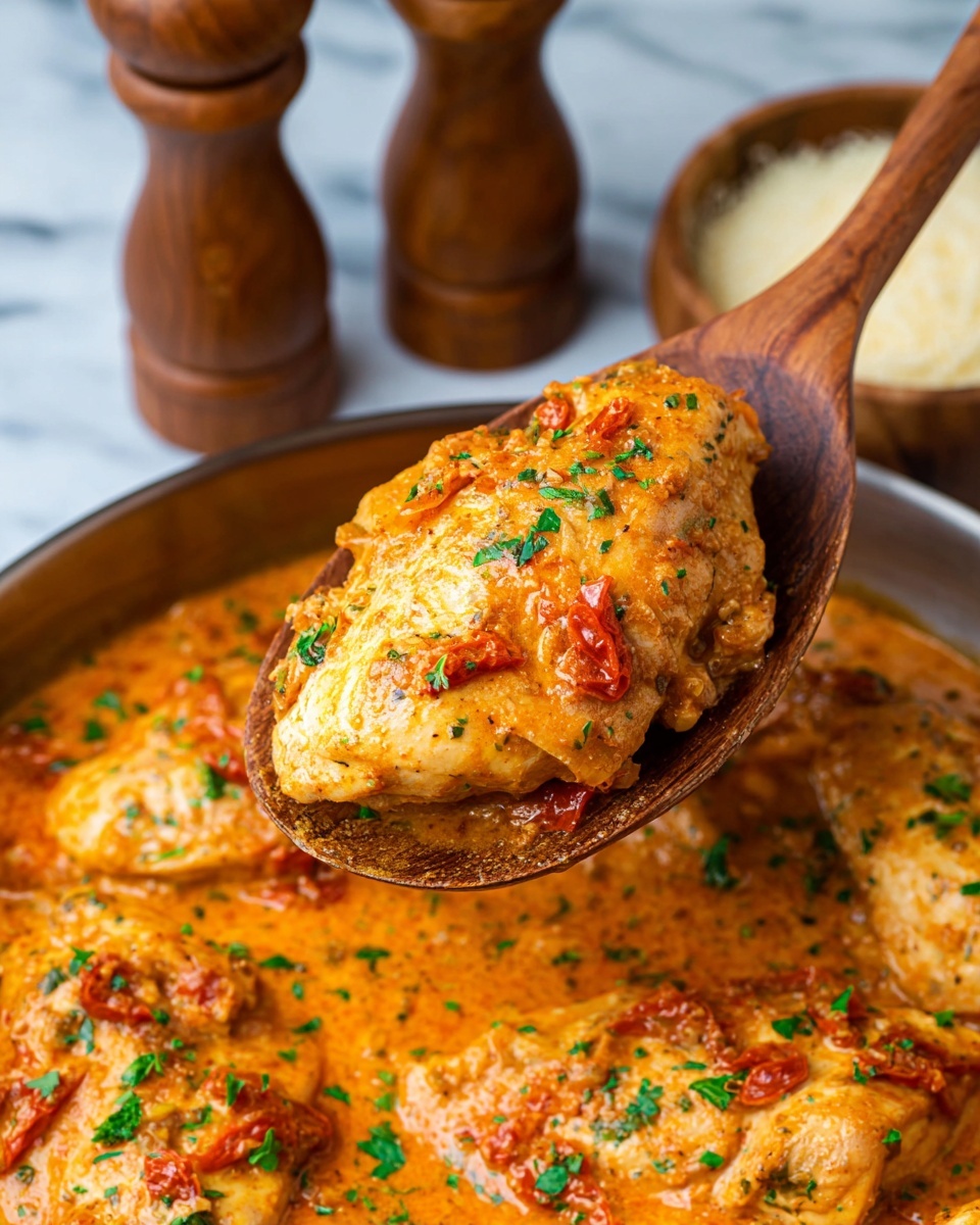 Cajun Chicken Skillet with Sun-Dried Tomatoes and Cream Recipe - Recipe Image