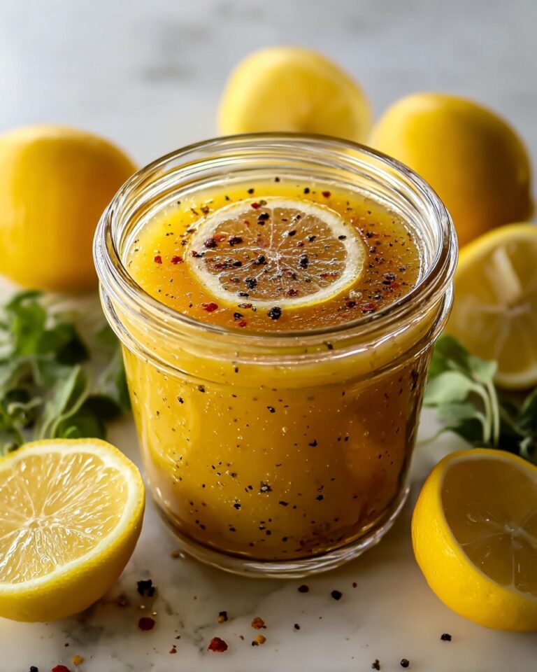 Easy Homemade Lemon Vinaigrette Dressing in a Jar Recipe