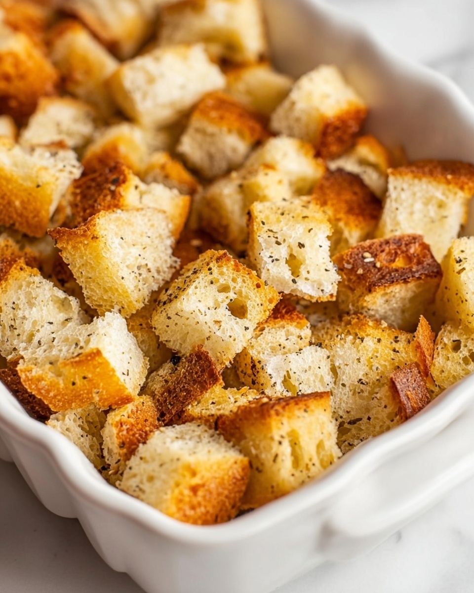 Simple Homemade Croutons Recipe - Recipe Image