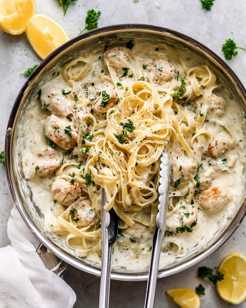 Lemon Parmesan Chicken Alfredo Recipe - Recipe Image