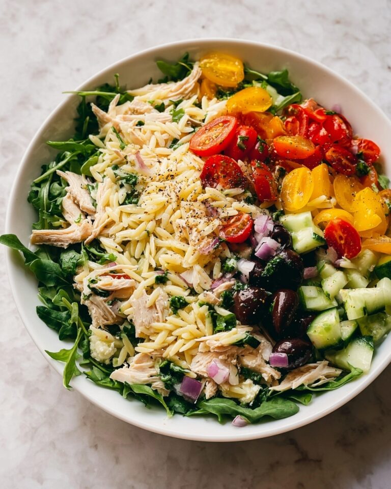 Lemon Orzo Salad with Chicken Recipe