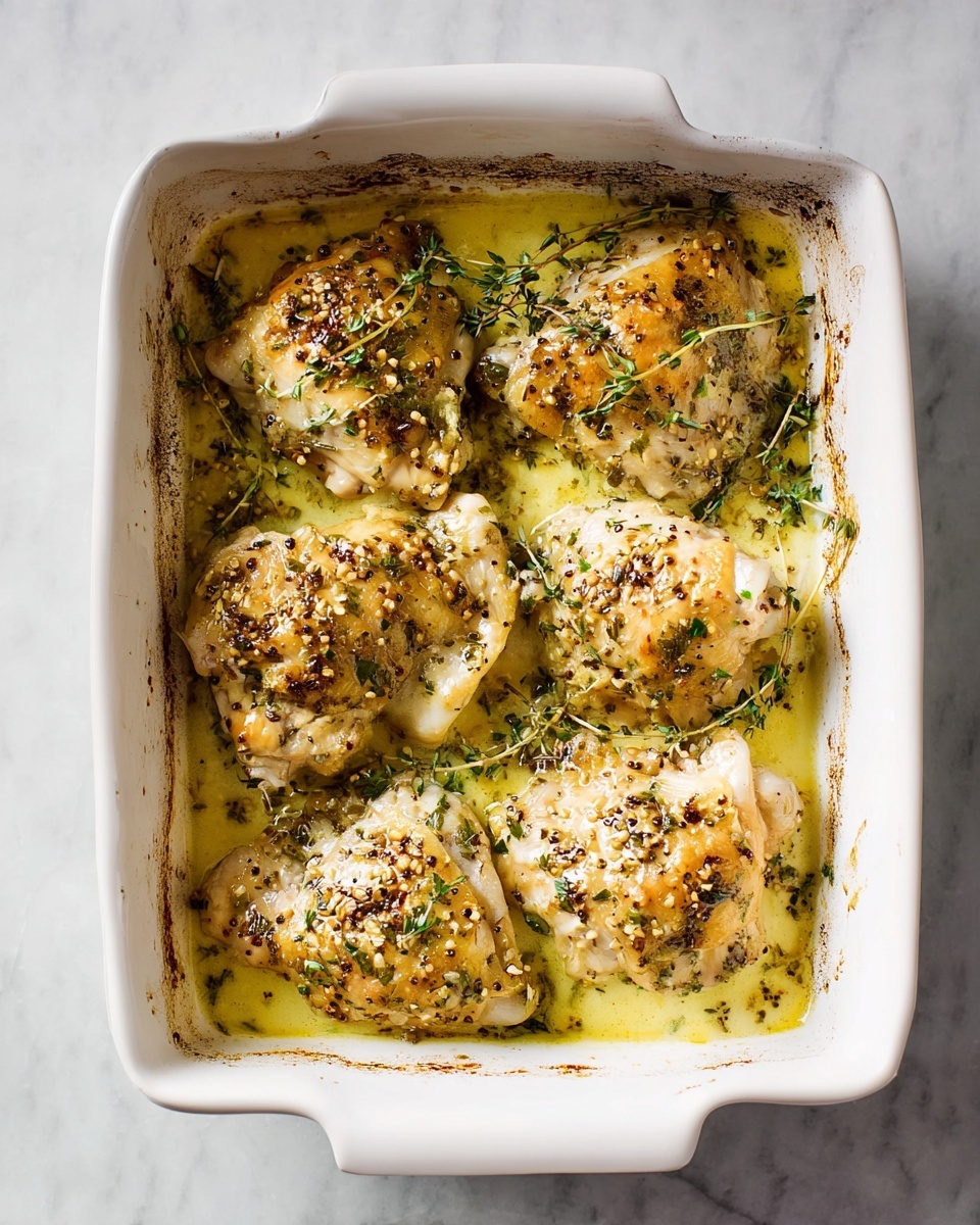 Roasted Mustard Chicken Thighs Recipe - Recipe Image