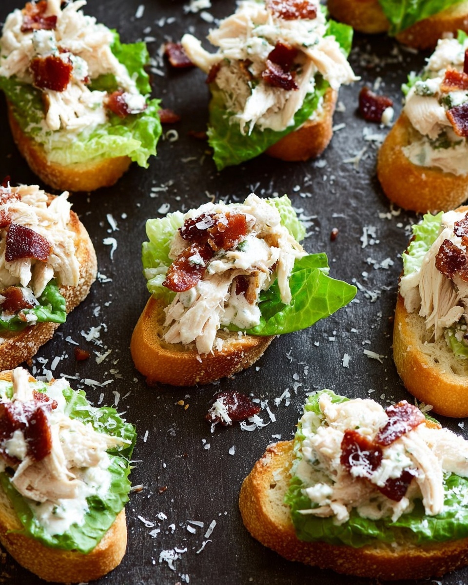Chicken Caesar Crostini Recipe - Recipe Image