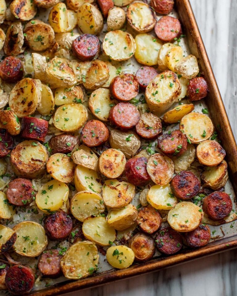 Roasted Potatoes and Kielbasa (One-Pan Recipe) Recipe