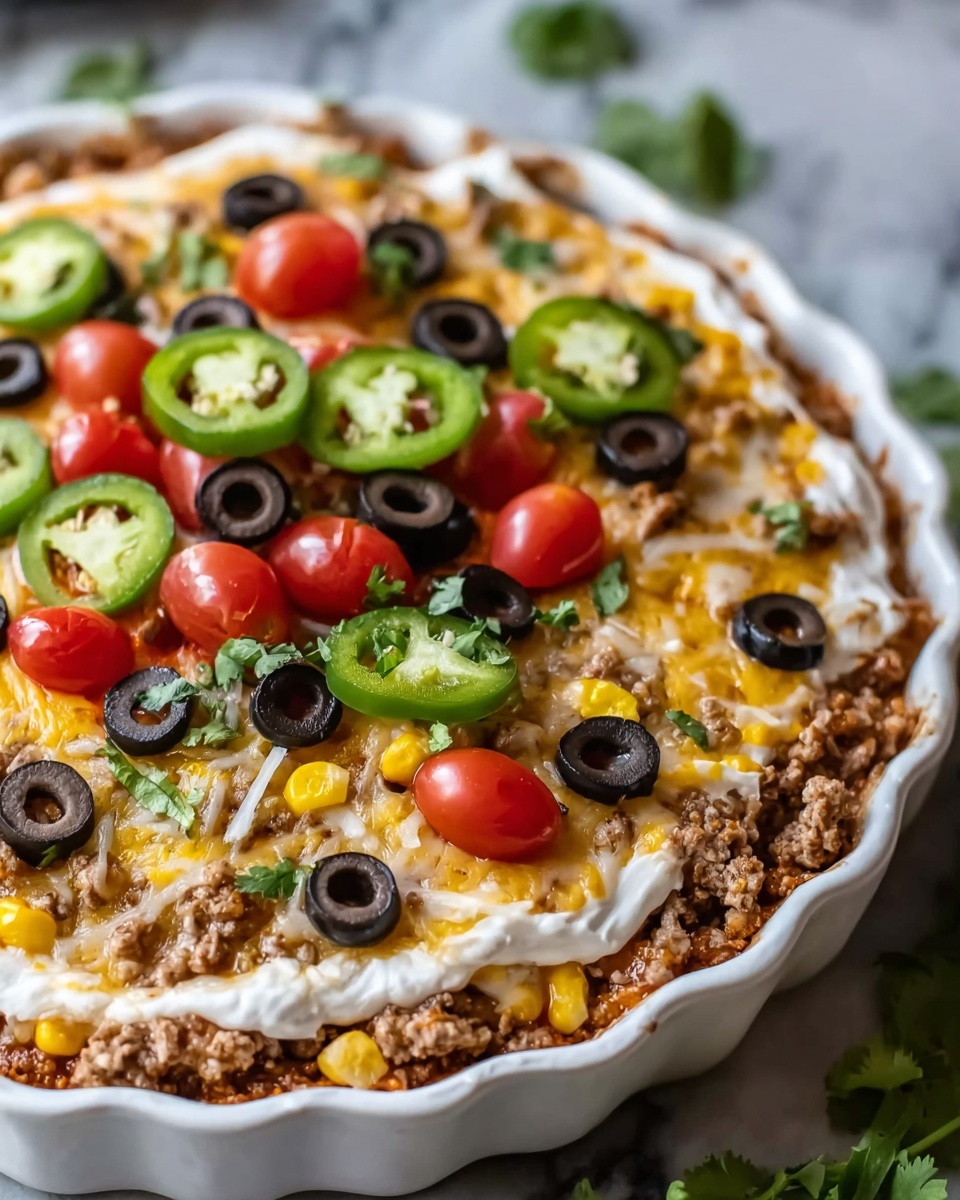 Delicious Low Carb Taco Casserole for Easy Keto Dinners Recipe - Recipe Image