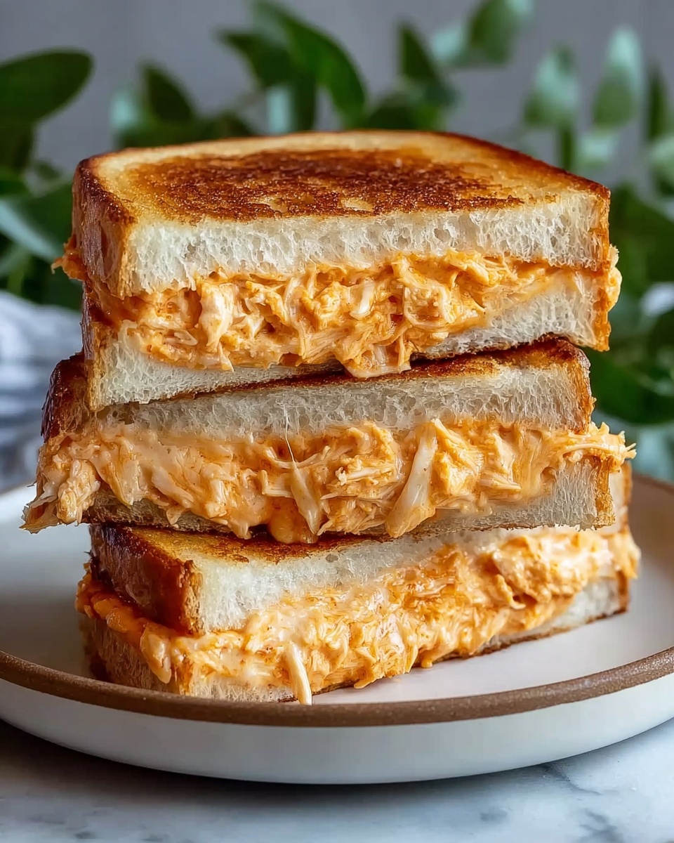 Buffalo Chicken Grilled Cheese Sandwich Recipe - Recipe Image