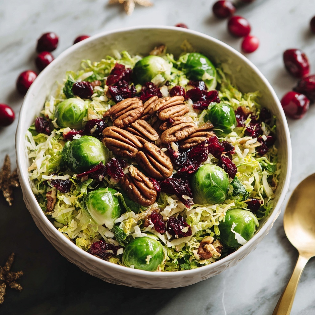 Brussels Sprout Cranberry-Pecan Salad Recipe - Recipe Image