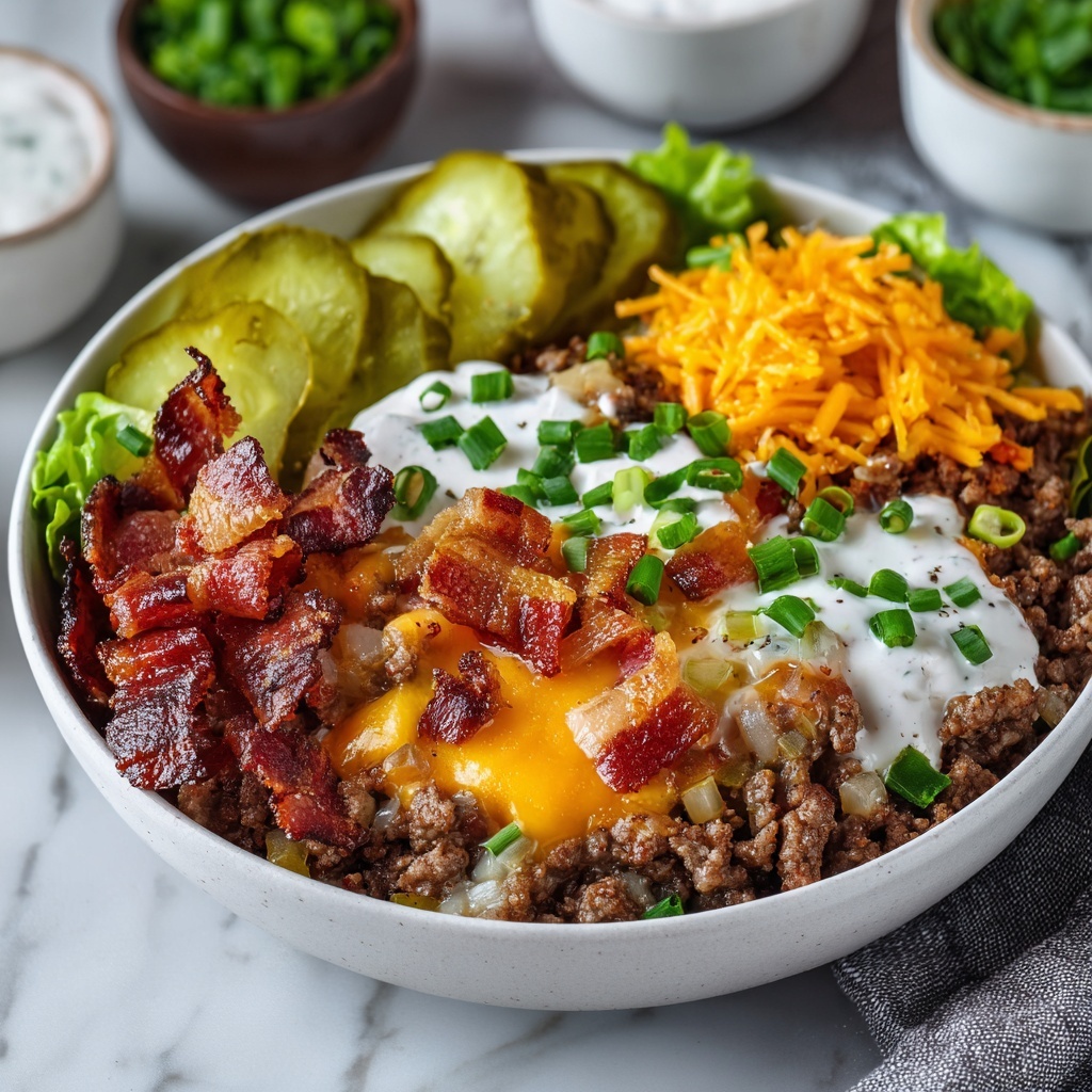 Loaded Burger Bowls Recipe - Recipe Image