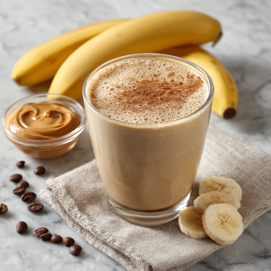 Coffee Banana Smoothie: Energizing Breakfast in a Glass Recipe - Recipe Image