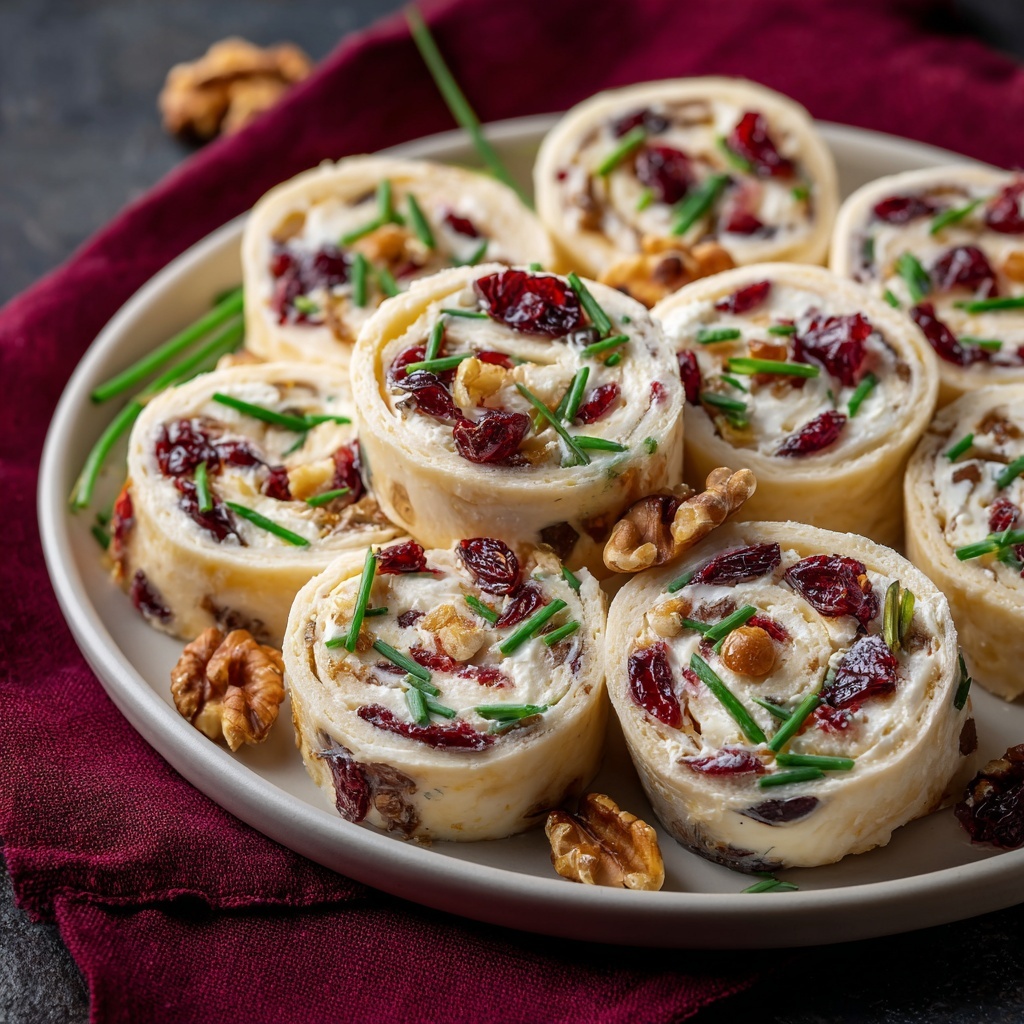 Easy Christmas Cranberry Roll-Ups: A Festive Make-Ahead Appetizer Recipe - Recipe Image