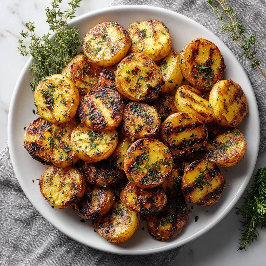 Grilled Potatoes: Crispy Outside, Fluffy Inside & Infused with Smoky Flavor Recipe - Recipe Image