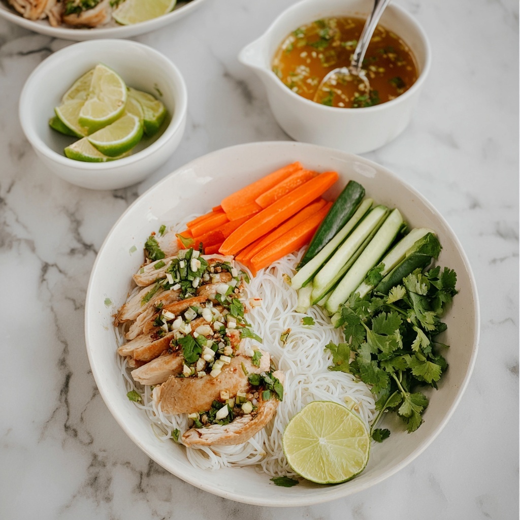 Vietnamese Lemongrass Chicken Vermicelli Bowl Recipe - Recipe Image