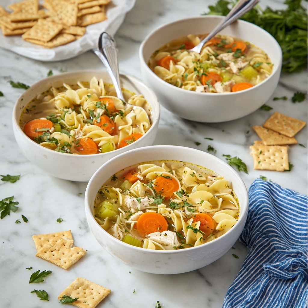 Easy Stovetop Chicken Noodle Soup Recipe - Recipe Image